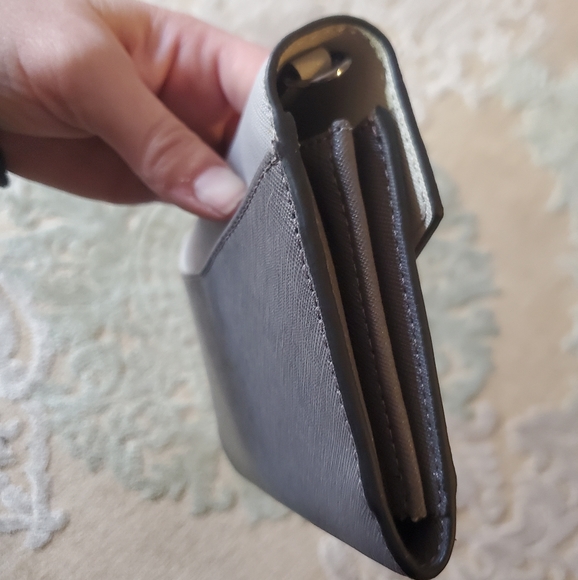 New Botkier Cobble Hill (Smoke Combo) Leather Clutch Wallet. - Picture 10 of 13